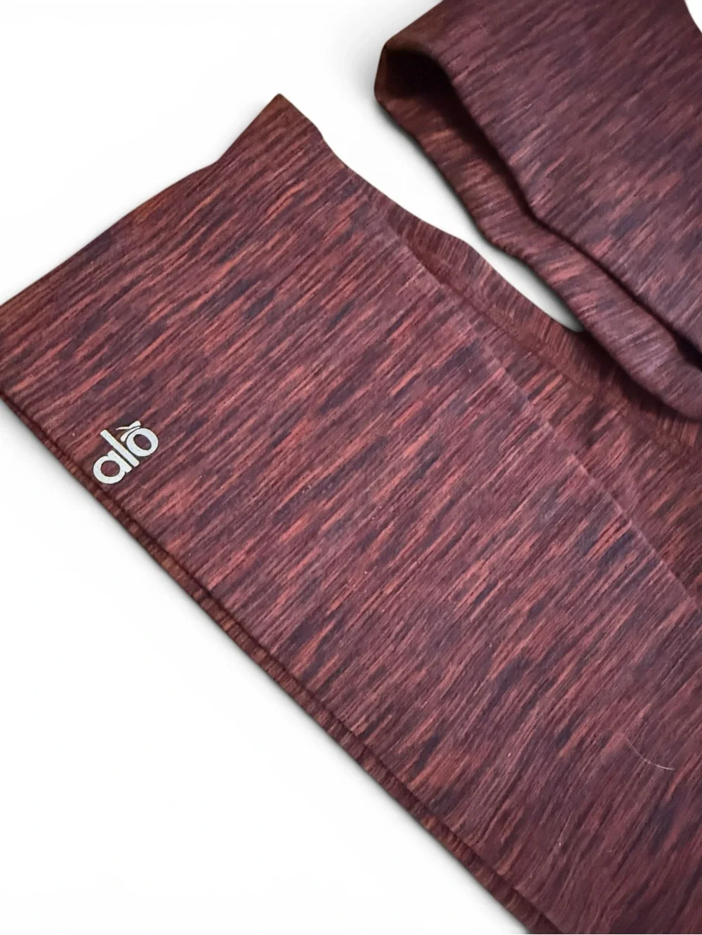Alo Yoga Leggings Alo Pants Stretch Marled Burgundy